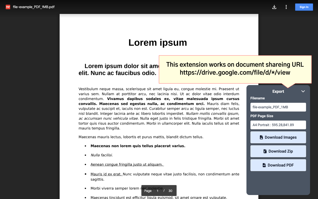Document Preview Exporter for Google Drive Preview image 1