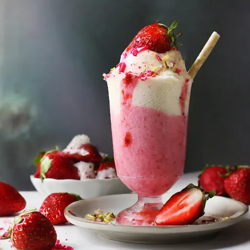 Strawberry Kulfi Falooda