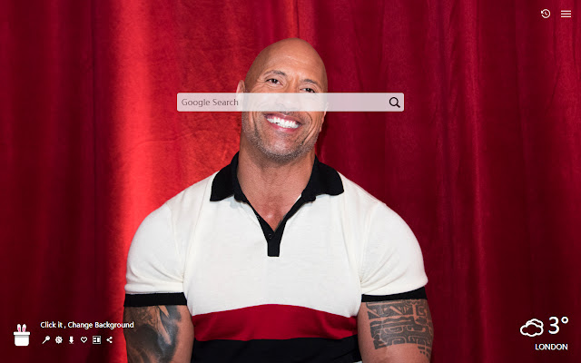 Dwayne Johnson New Tab, Wallpapers HD