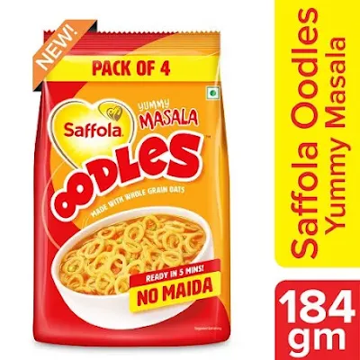 Saffola Oodles, Ring Noodles - 184 gm