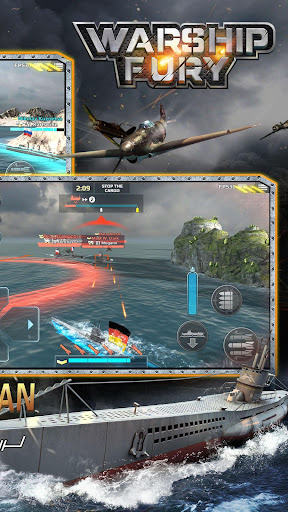Code Triche Warship Fury-Le meilleur jeu de guerre navale  APK MOD (Astuce) screenshots 6