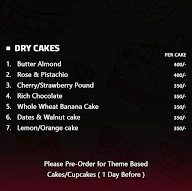 The Cake Heaven menu 4