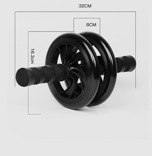 Title 8, Beginners Hand Rolled Ab Wheel for Home Core W...