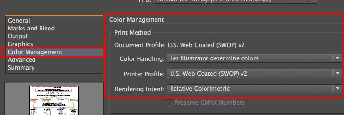 Escher color management options