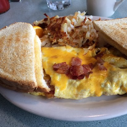 Bacon & Cheddar Omelette Plate