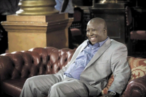 Julius Malema, one of the politicians featured in an eight-part documentary series with young people from across the continent, which airs next month