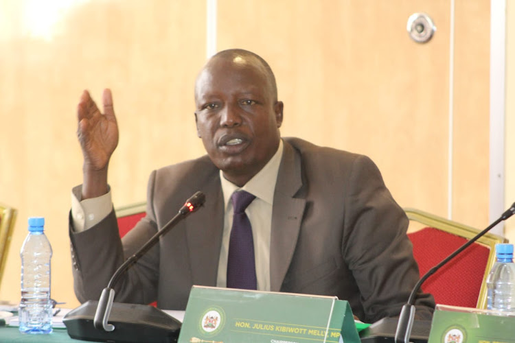 National Assembly Education Committee chairperson Julius Melly during a meeting with Technical University of Mombasa management on April 18,2023