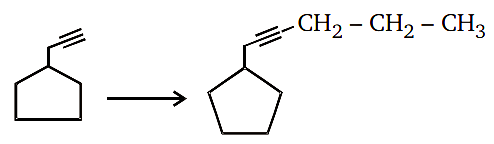 Reactions of alkynes