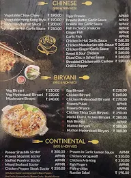 Pan Aroma Restaurant menu 1