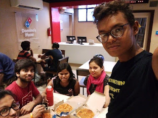 Ritesh Sharma at Domino's Pizza, Sector 110,  photos