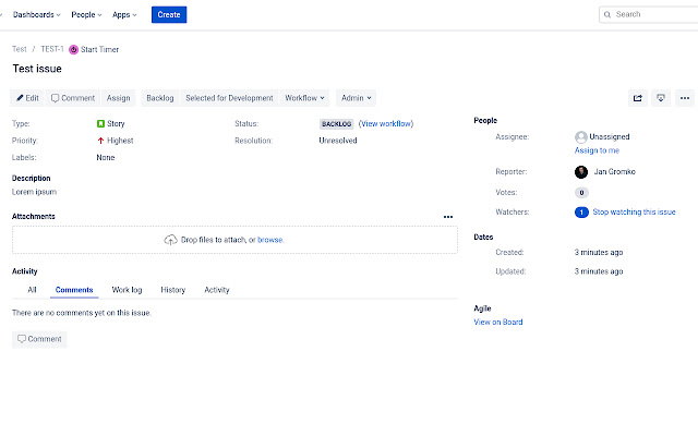 Old Issue View for Jira chrome extension