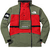 supreme tnf steep tech hooded jacket olive