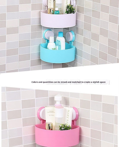 Title 1, Punch-free Triangle Chuck Storage Rack for Toil...