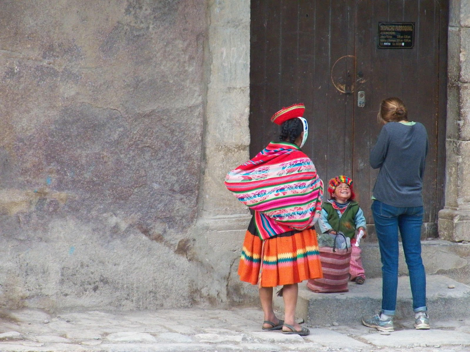 Locals in Ollantaytambo, Peru