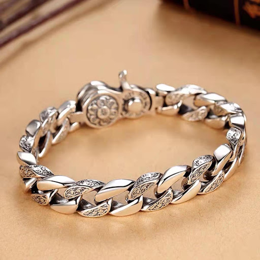 Title 2, Mens Rotatable Pure Six-character Mantra Brace...
