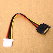 4 - Pin Male To Ide Sata 15 - Pin Female Connector Cord Power Drive Adapter Cable