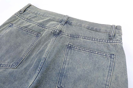 Title 8, Mens loose washed and worn spray paint frayed ...