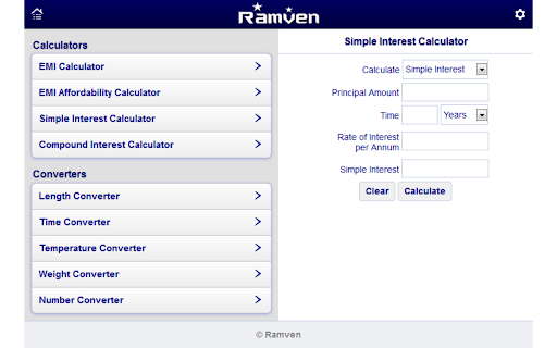 Simple Interest Calculator