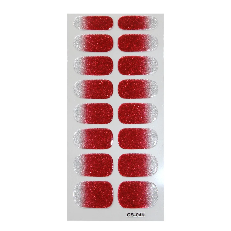 Gradient Onion Powder Manicure Tearable Color Nail Sticker. Achieve beautiful, colorful nails easily with this simple, p
