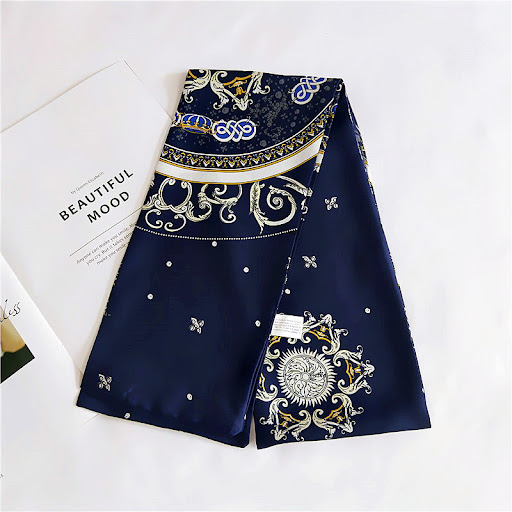 Title 12, Womens Silk Scarf Long Spring And Autumn Doubl...