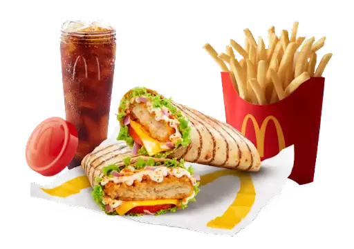 McSaver Piri Piri Big Spicy Wrap Chicken Meal