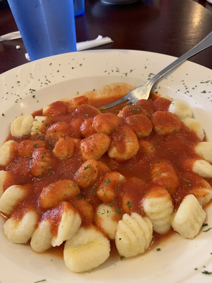 Gnocchi with tomato sauce