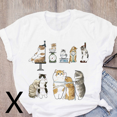 Title 18, Personalized Cartoon Polite Cat Print Fashion G...