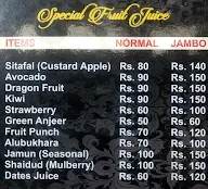 Royal Juice Centre menu 2