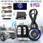 Bộ Đề Nổ Ô Tô Từ Xa Start Stop Kèm 2 Remote Smartkey Pke Thông Minh Tự Động Khóa Cửa Xe Cách 3M Bản Cao Câp