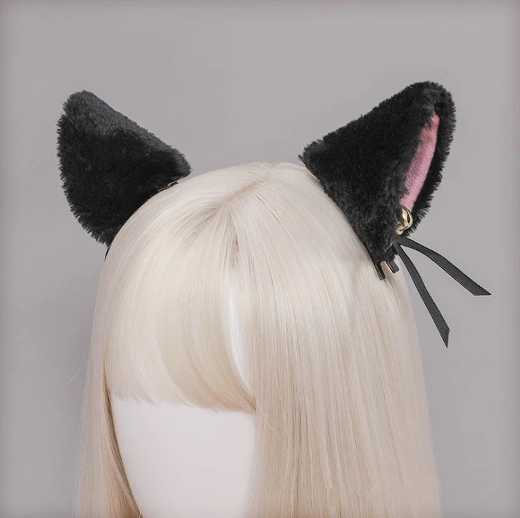 Title 6, Schattige kattenoren haarband van pluche, zacht...