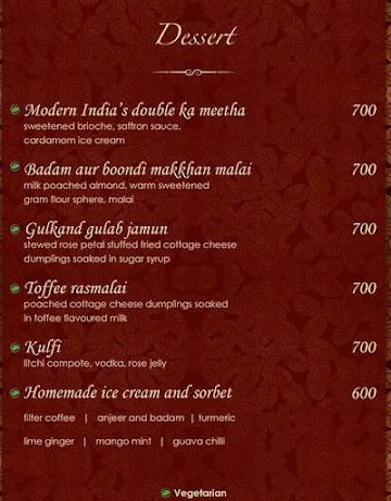 Maya - Trident menu 