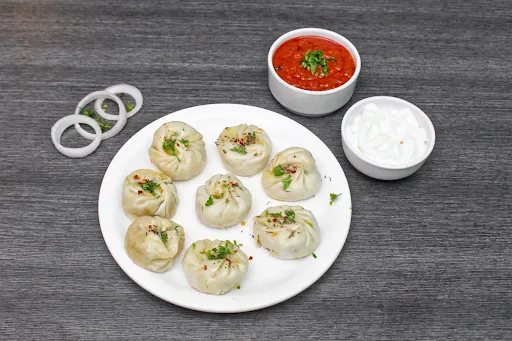 Veg Steamed Momos [8 Pieces]