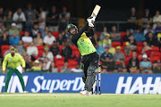 Glenn Maxwell of Australia bats during the International Twenty20 match between Australia and South Africa at Metricon Stadium on November 17, 2018 in Gold Coast, Australia.  