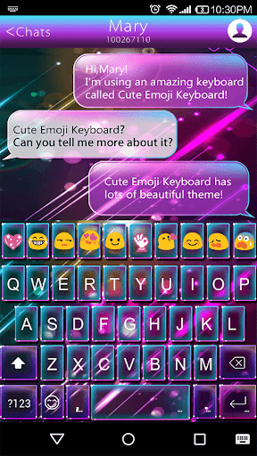 Colorful Light Emoji Keyboard