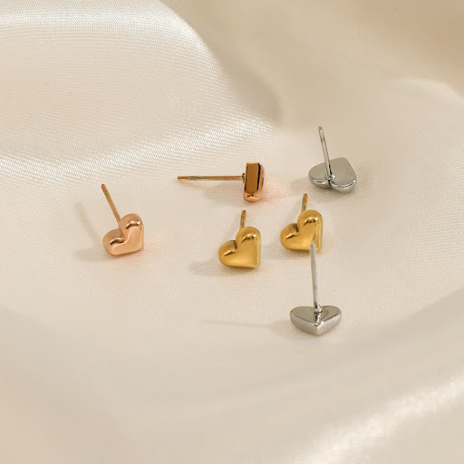 Title 4, All Match Heart Shaped Earrings, versatile and ...