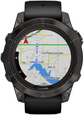 Garmin Fenix 7 Pro Sapphire Solar Smartwatch - 47mm, Carbon Gray DLC Titanium Case, Black Band alternate image 4