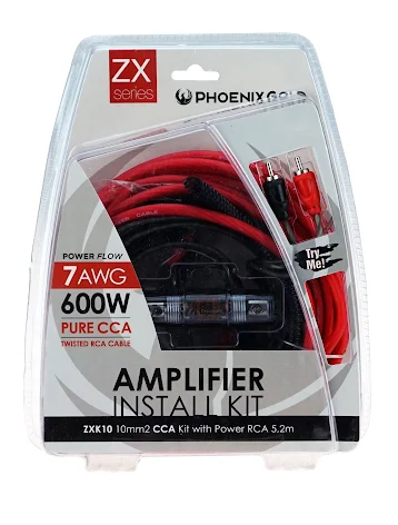 Kampanj! 10mm2 CCA kit with power RCA 5,2m