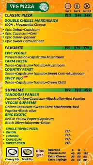 Epic Pizza Cafe menu 3