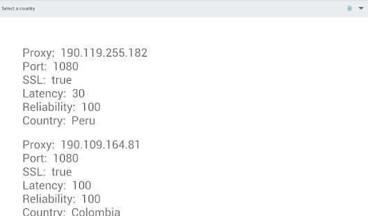 Free Proxy List- صورة مصغَّرة للقطة شاشة Free Proxy List- صورة مصغَّرة للقطة شاشة