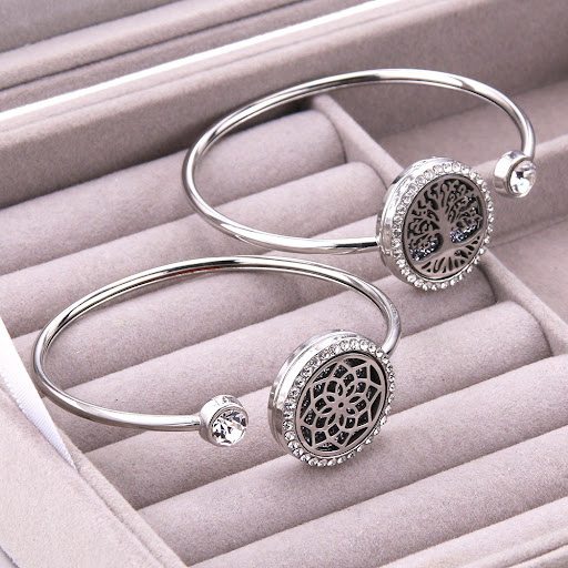 Title 2, Aromatherapy Stainless Steel Love Chain Bracele...
