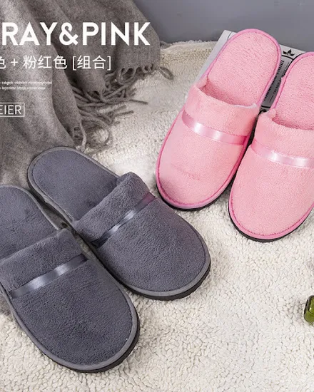 1Pair Disposable Winter Slipper Men Women Hotel Home Slip... - 2