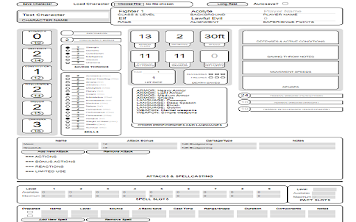 Roll20 Character Sheet Exporter for 5e