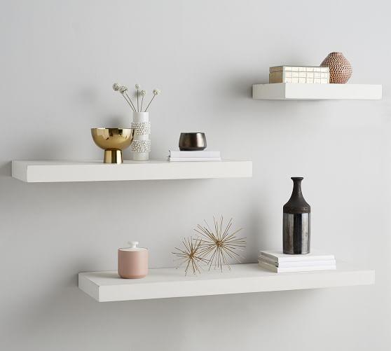 Brighton Floating Wood Shelves | Pottery Barn