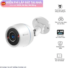 Camera WIFI ngoài trời EZVIZ CS-H3C (AI, FHD, 2.8mm, LAN)