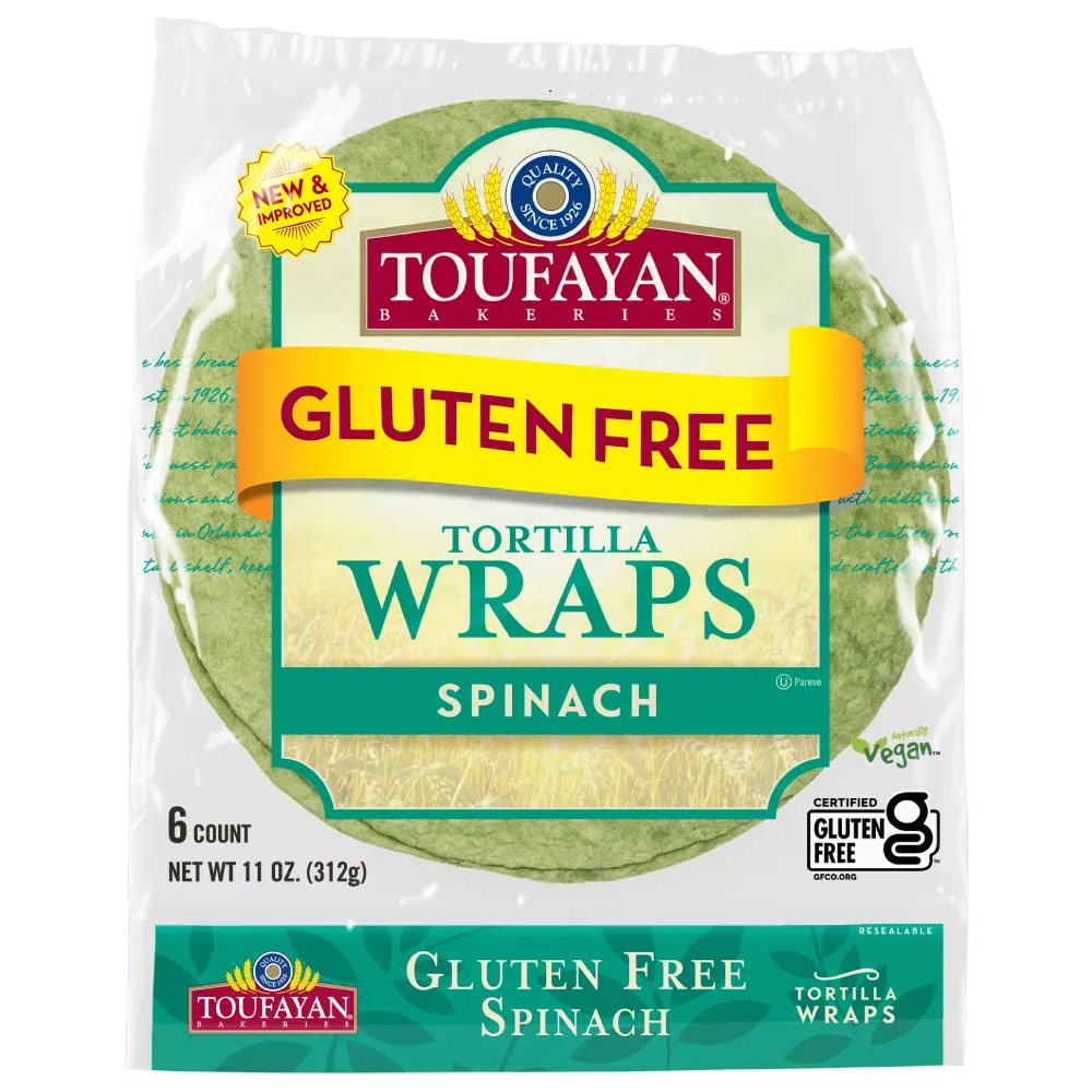 Spinach Gluten Free Wraps