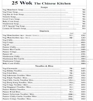 25 Wok The Chinese Kitchen menu 2