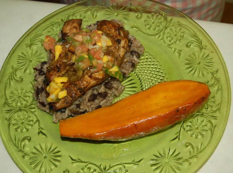 Grilled Jerk Chicken With Mango Salsa