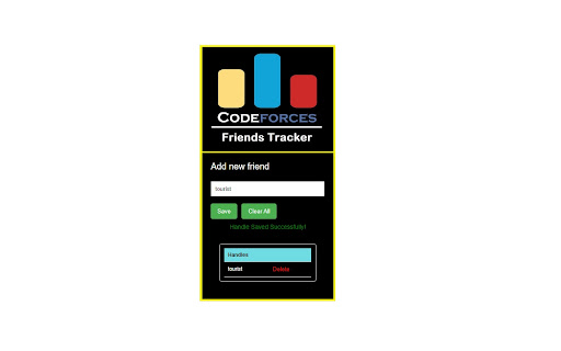 Codeforces Friends Tracker