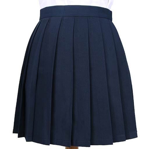 Title 6, Japanese Pleated Skirt Macaron Solid Color. Com...