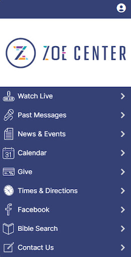 Screenshot Zoe Christian Fellowship
